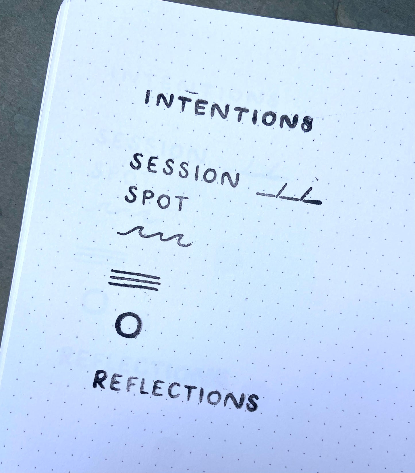 Session Reflections Surf Journalling Stamp