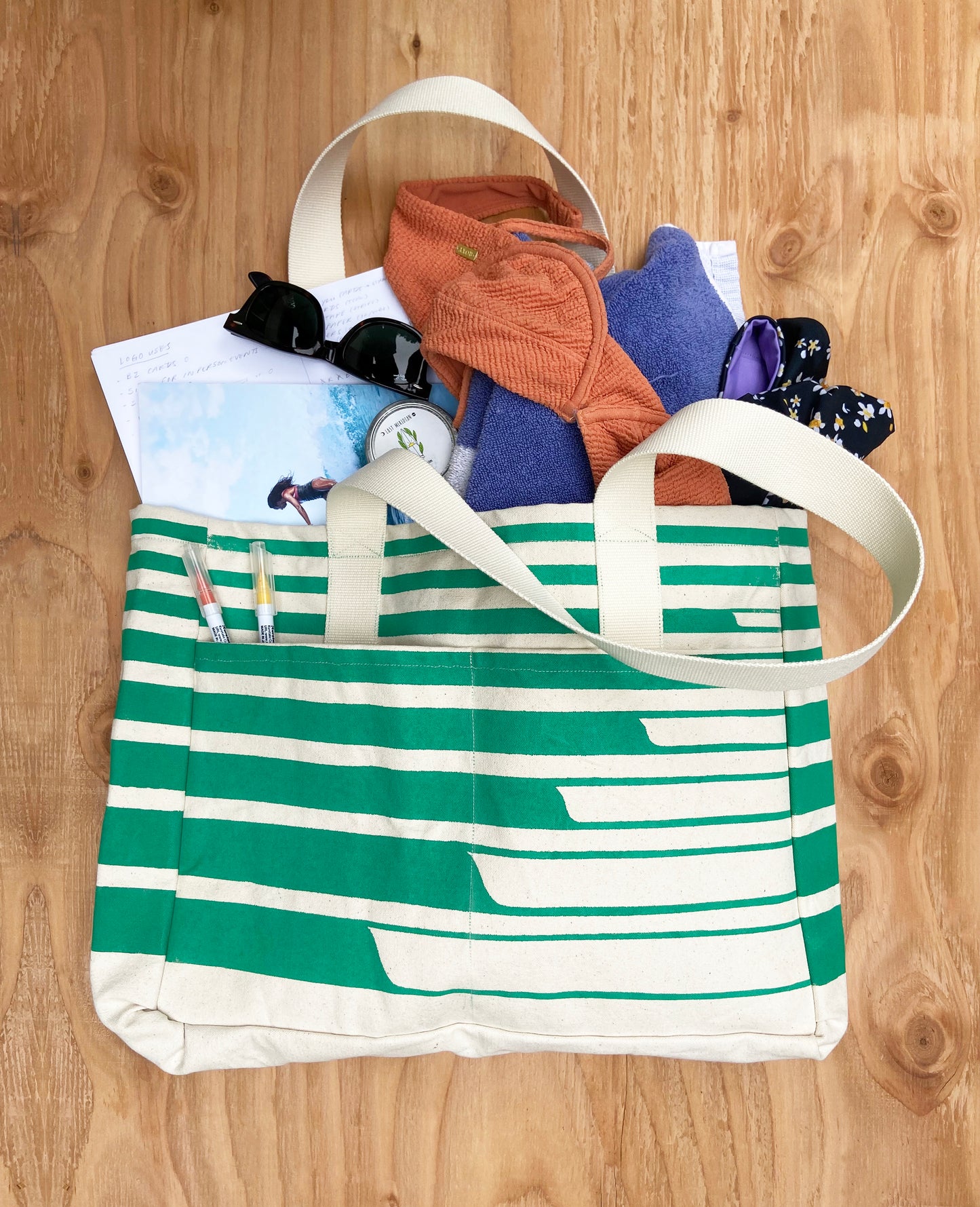 Wanderer Tote in Swell Print